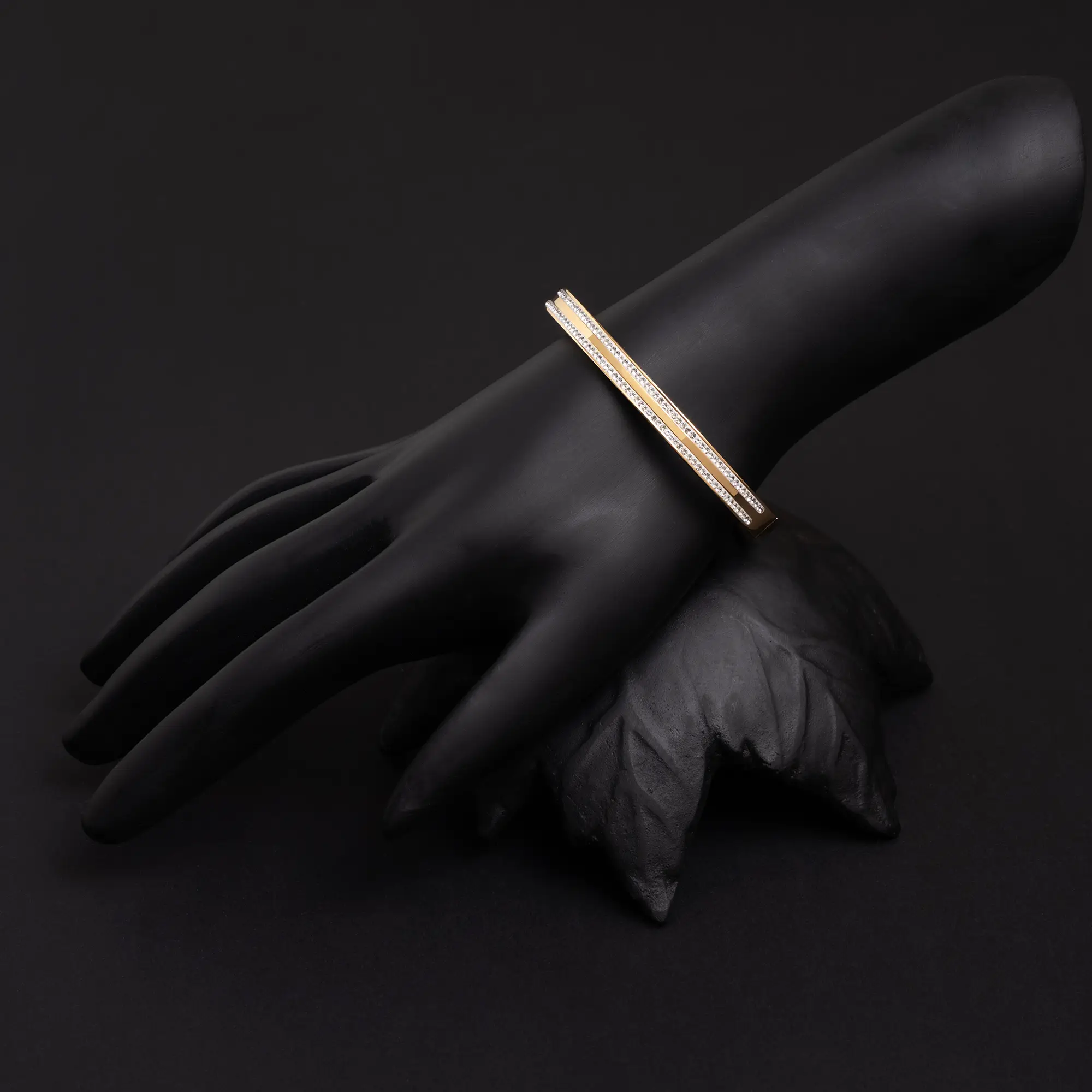 Gold-Plated American Diamond Bracelet